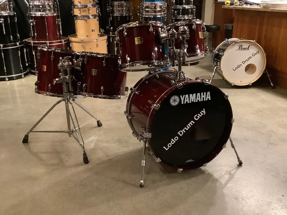 Drum Kits-Yamaha Birch Custom ABSOLUTE shell pack Japan CHERRYWOOD